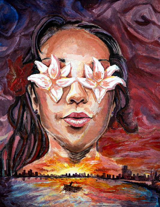 Flower Eyes - Original Artwork (SOLD)